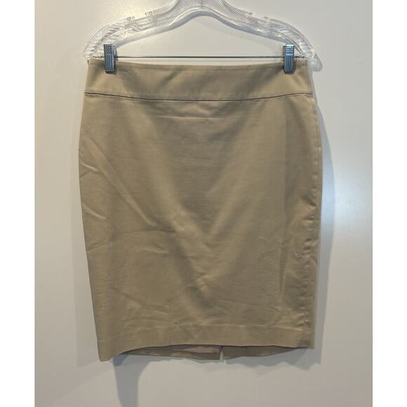 Ann Taylor Beige Pencil Skirt Career Womens Size 8 (1848) - Picture 2 of 6